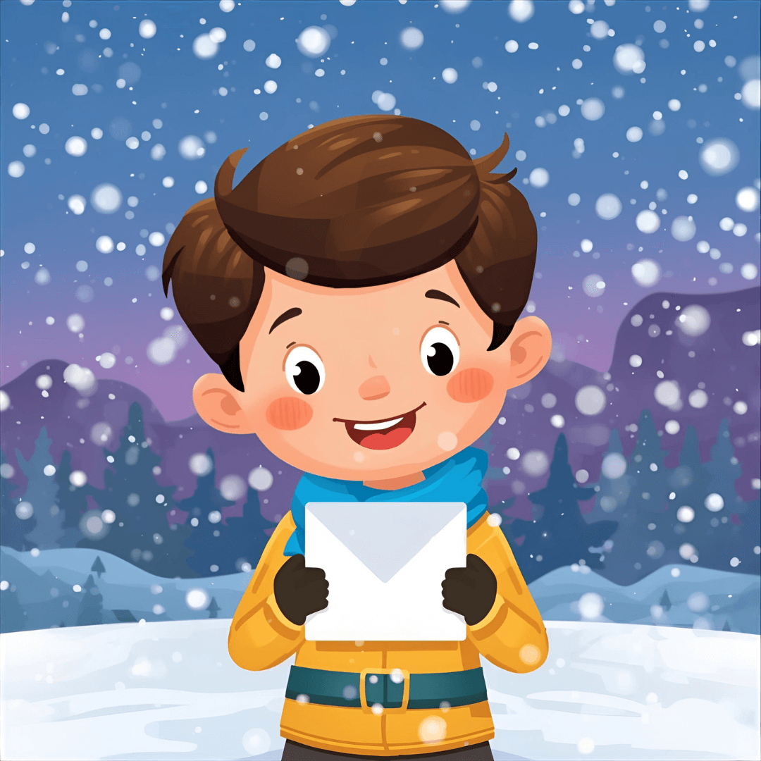 Weihnachtsgeschichte Junge mit Brief