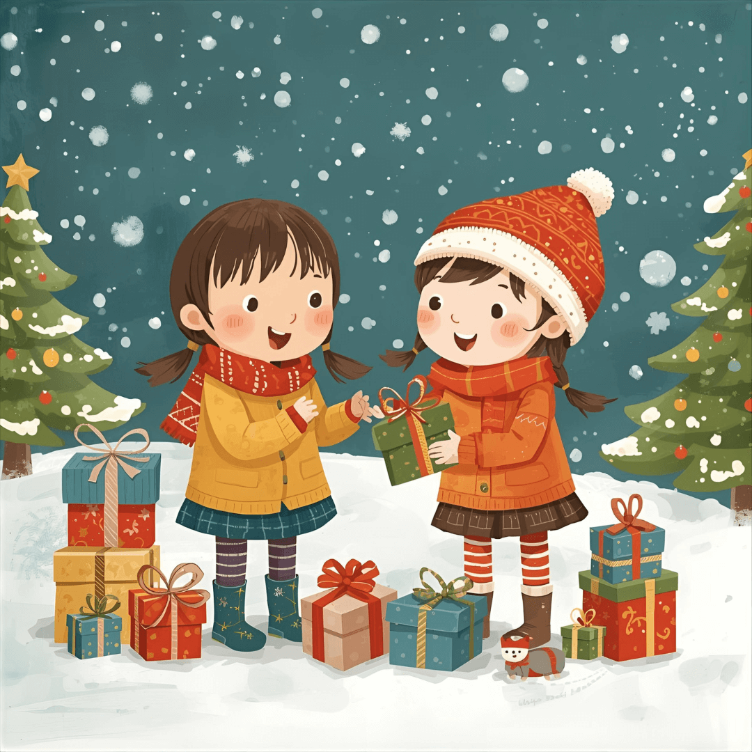 Weihnachtsgeschichte Zwei Mädchen