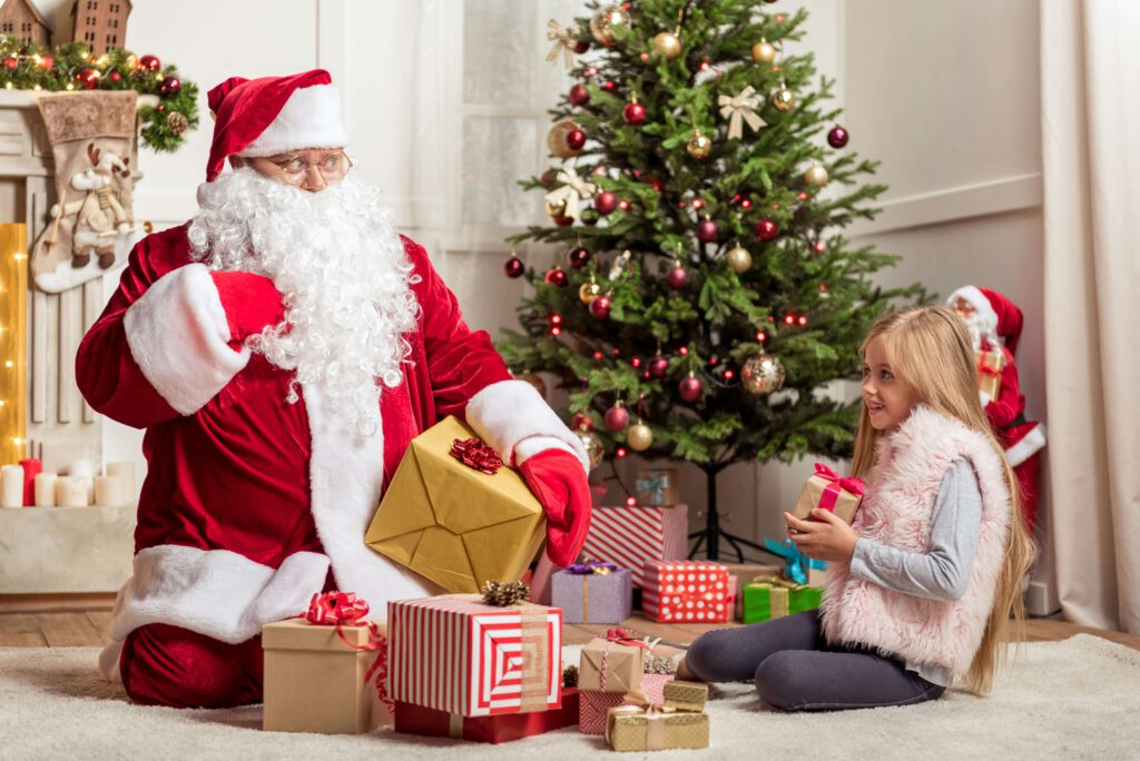 Weihnachtsgeschichten für Kinder Weihnachtsmann und Kind