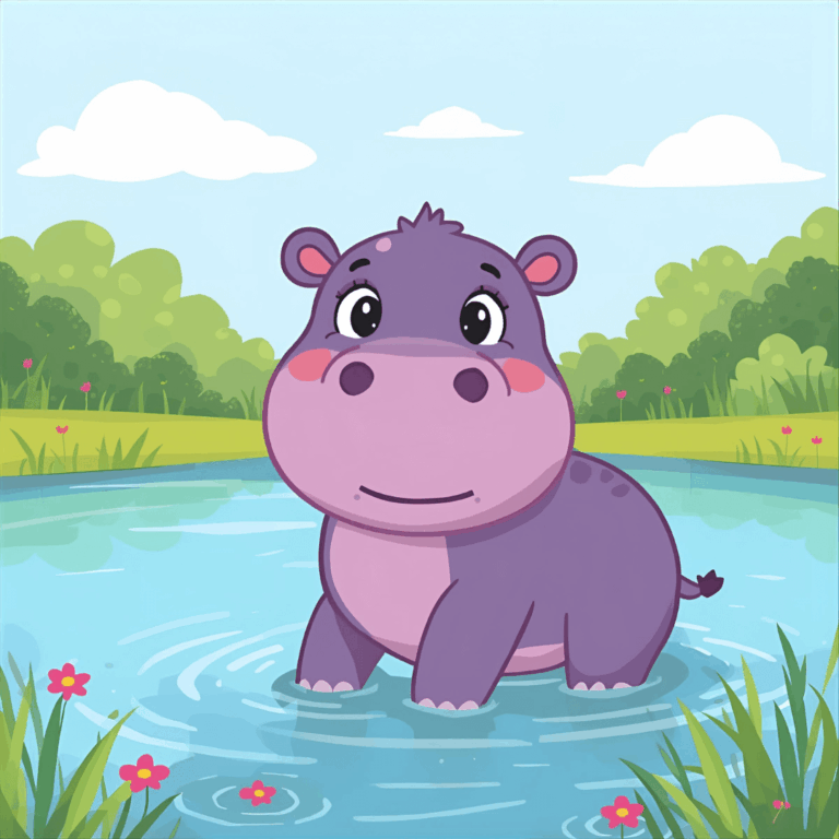 Lustige Kindergeschichte Nilpferd