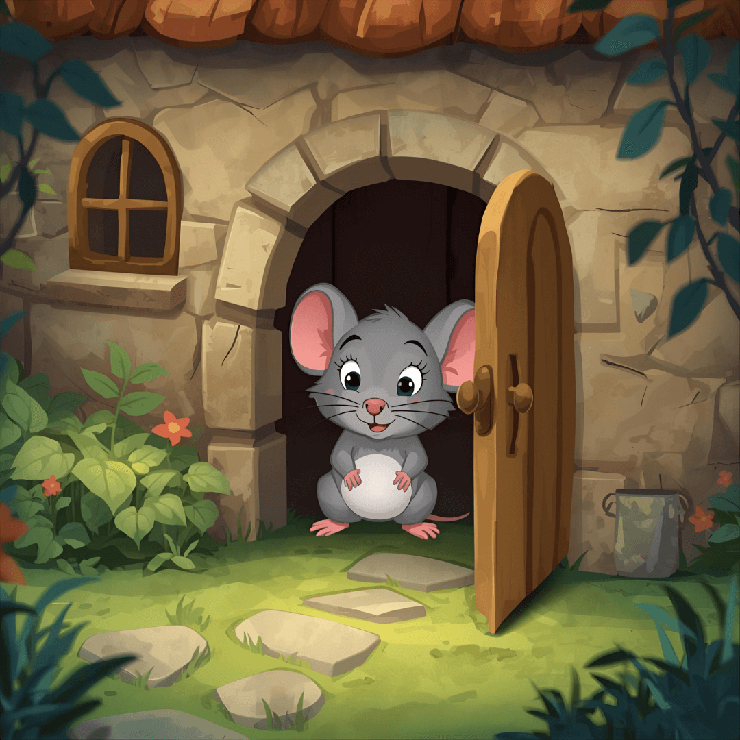 Lustige Kindergeschichte Maus  