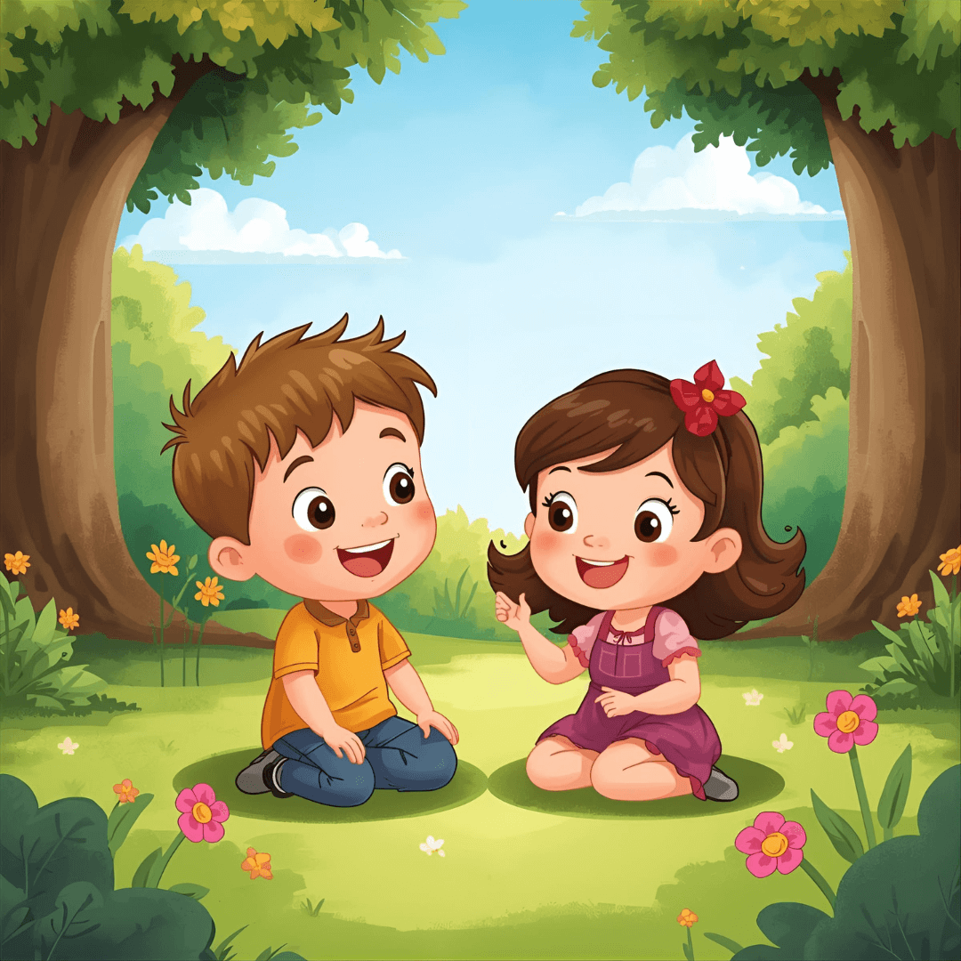 Kindergeschichte Mädchen und Junge