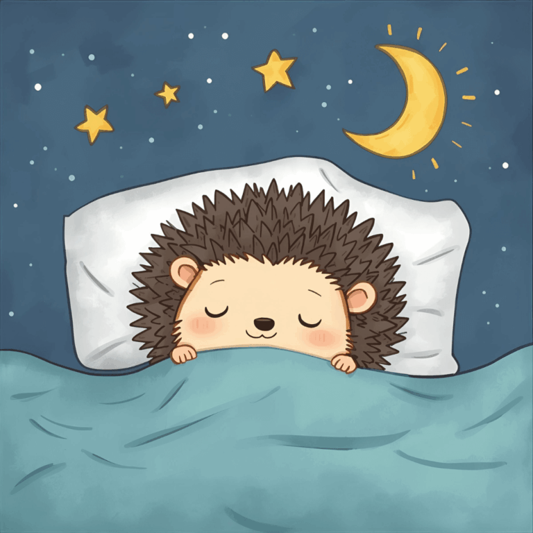 Lustige Kindergeschichte Igel im Bett