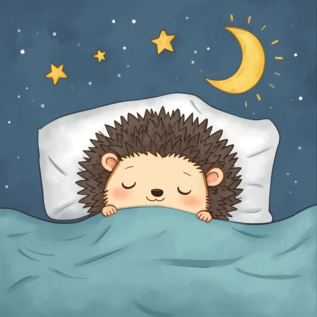 Lustige Kindergeschichte Igel im Bett
