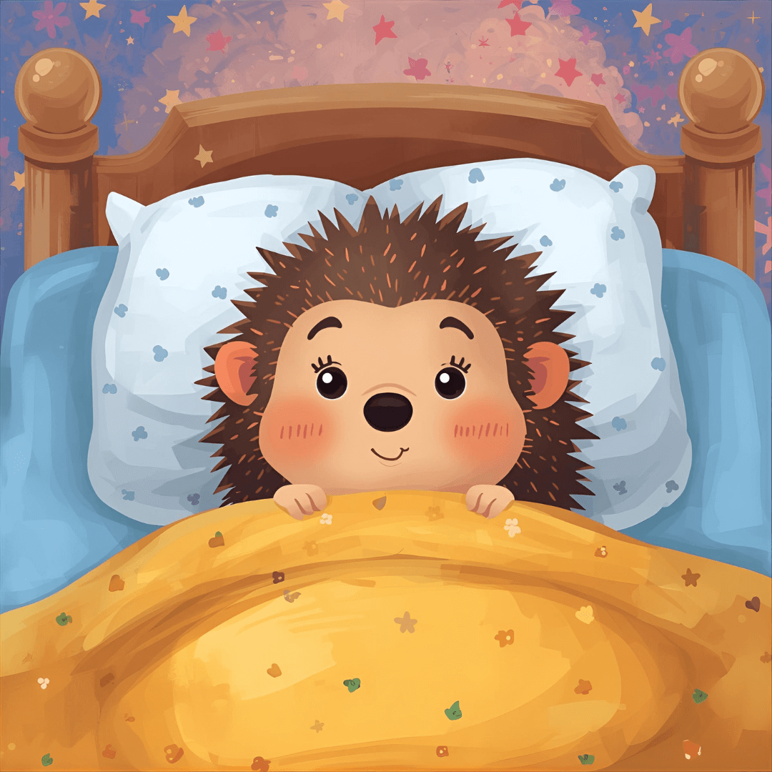 Lustige Kindergeschichte Igel im Bett