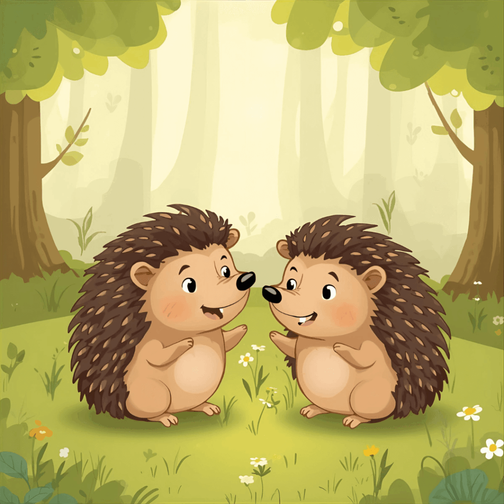 Kurze Kindergeschichte Igel Freunde