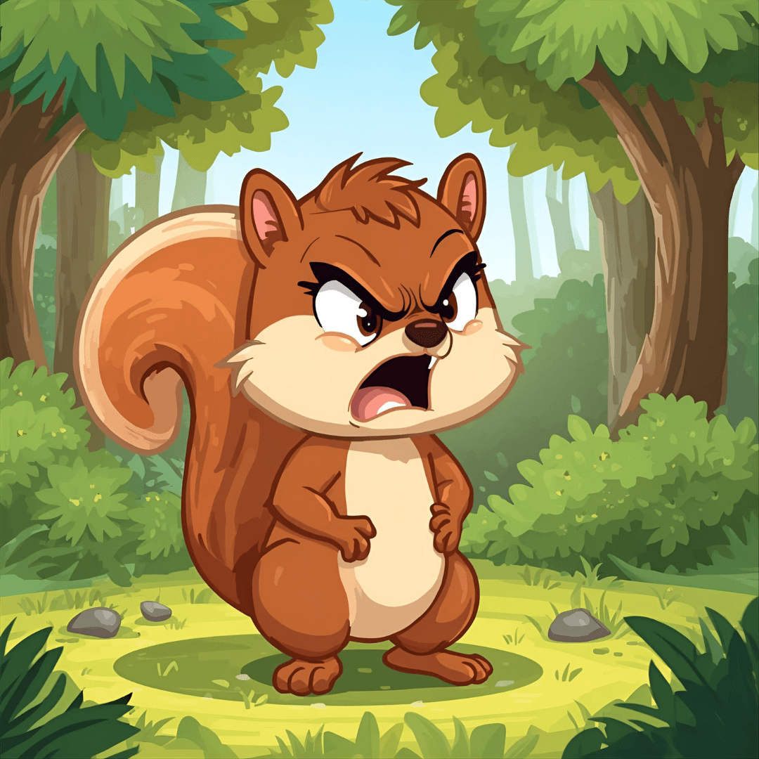 Kindergeschichte Eichhörnchen ärgert sich