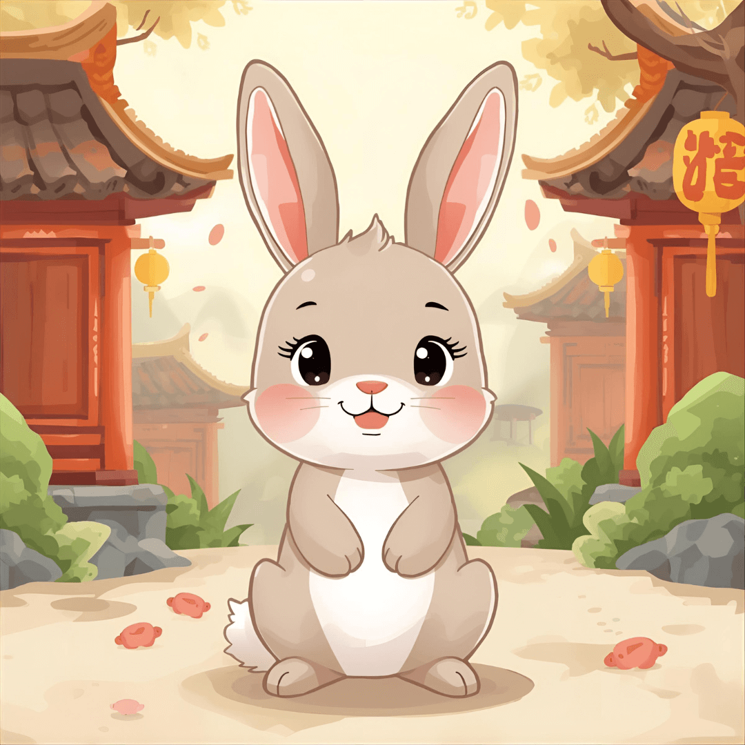 Lustige Kindergeschichte Hase in China