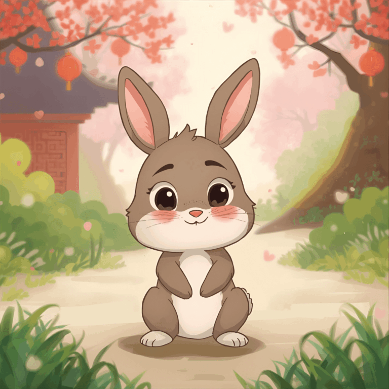 Lustige Kindergeschichte Hase in China