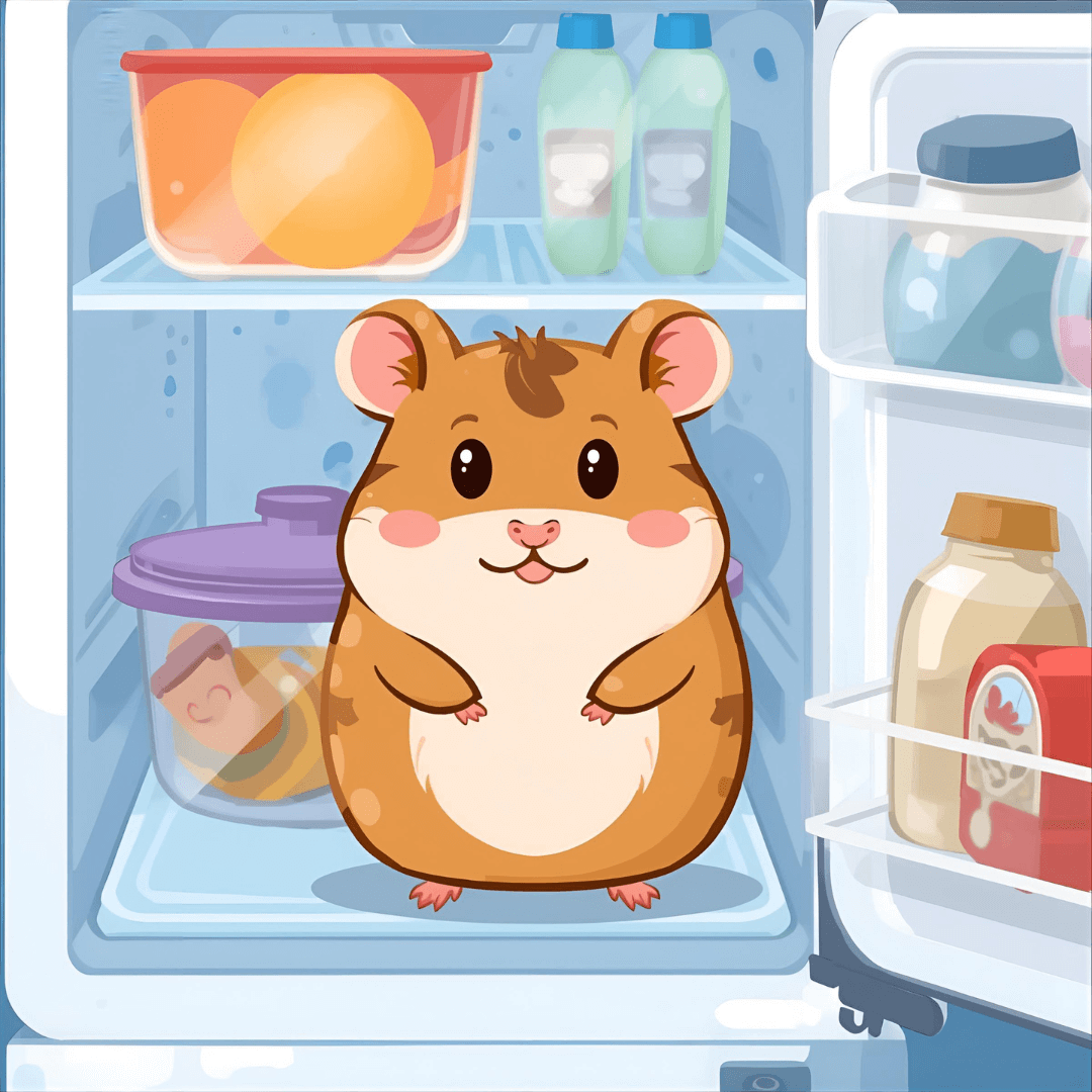 Lustige Kindergeschichte Hamster im Kühlschrank