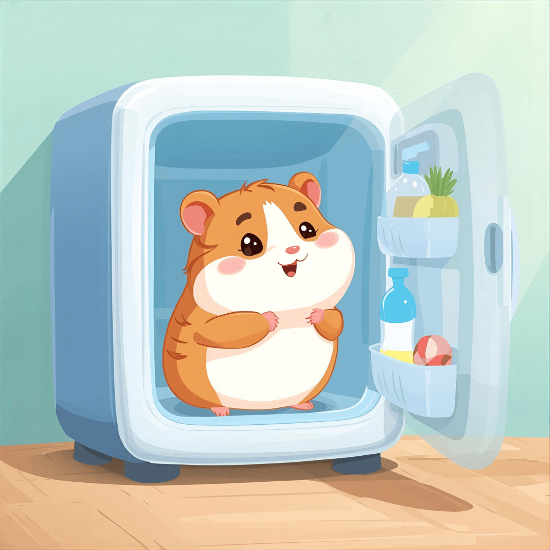 Lustige Kindergeschichte Hamster im Kühlschrank