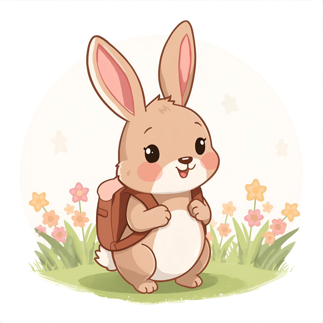 Kindergeschichte Hase mit Rucksack