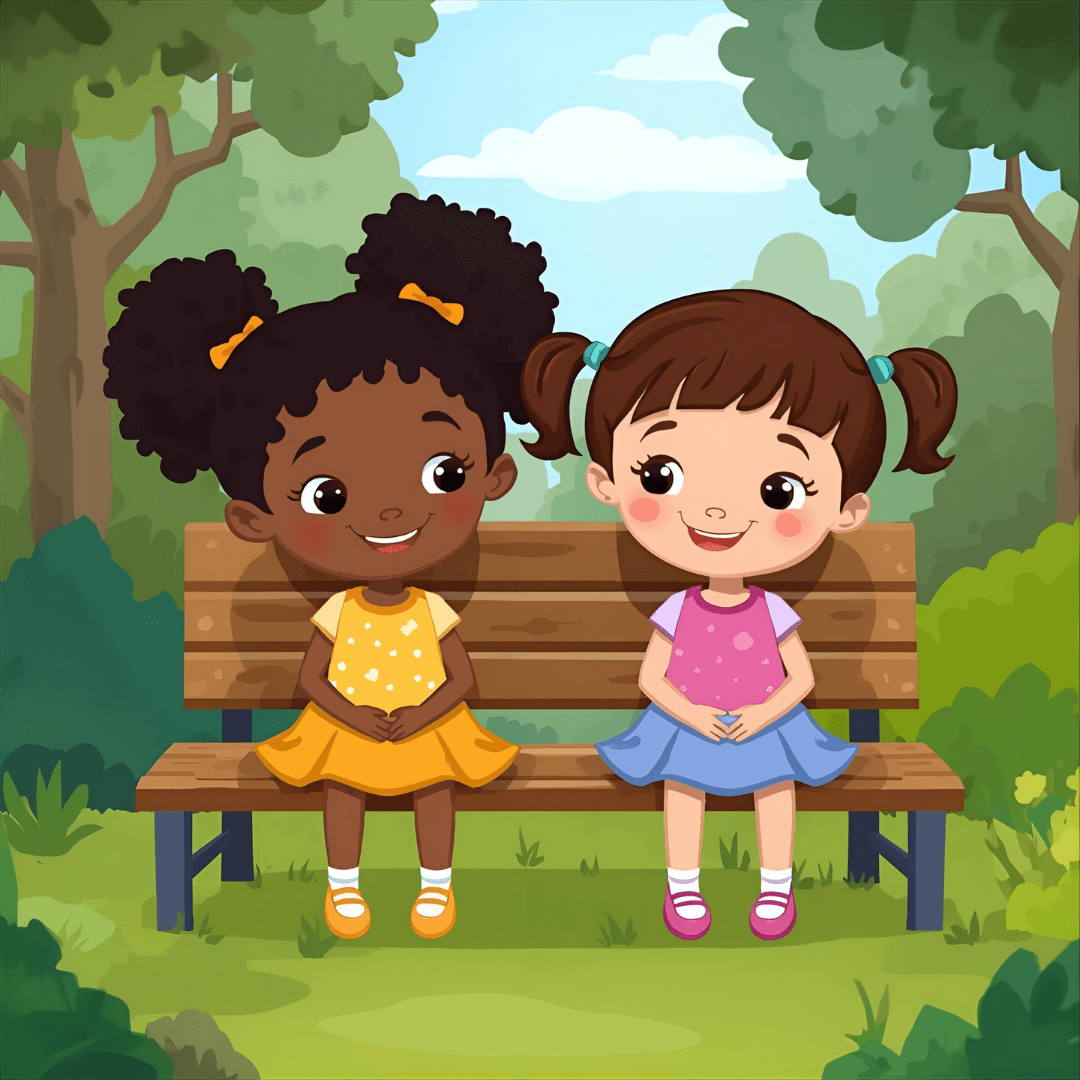 Kindergeschichte Freundschaft zwei Mädchen