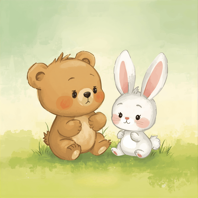 Kindergeschichte Freundschaft Bär und Hase