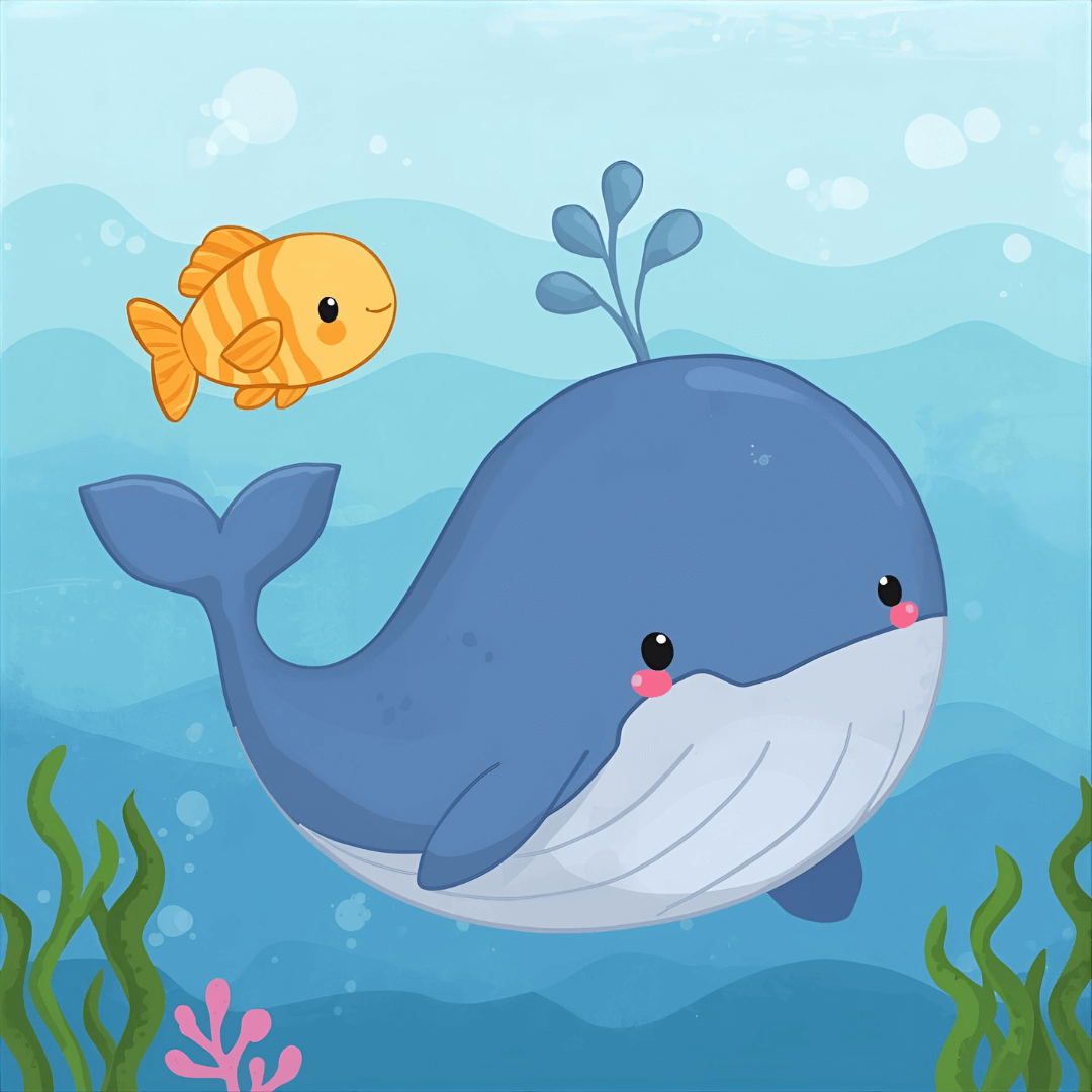 Kindergeschichte Wal und Fisch