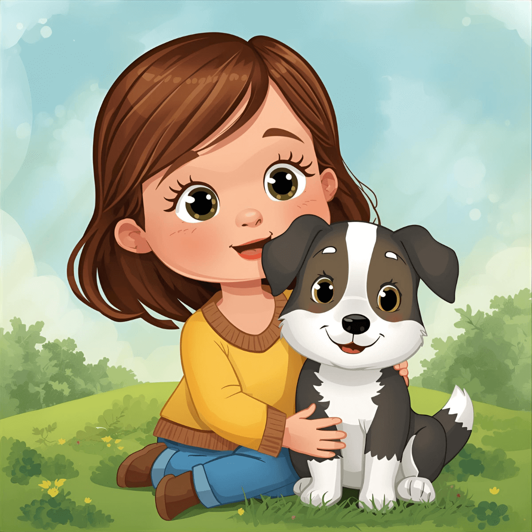 Kindergeschichte Mädchen mit Hund