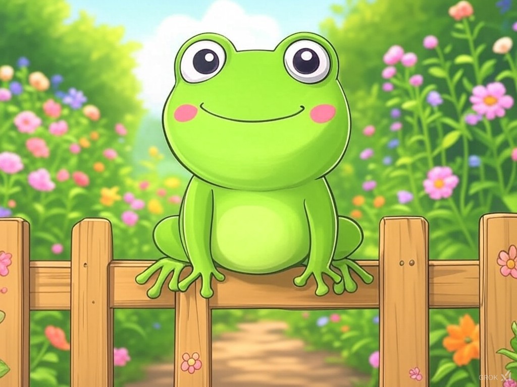 Lustige Kindergeschichte Frosch