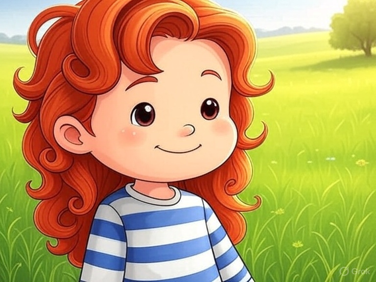 Kindergeschichte Junge mit roten Locken