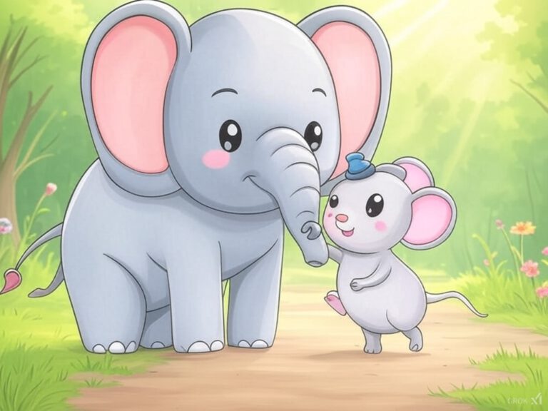 Kindergeschichte Elefant und Maus