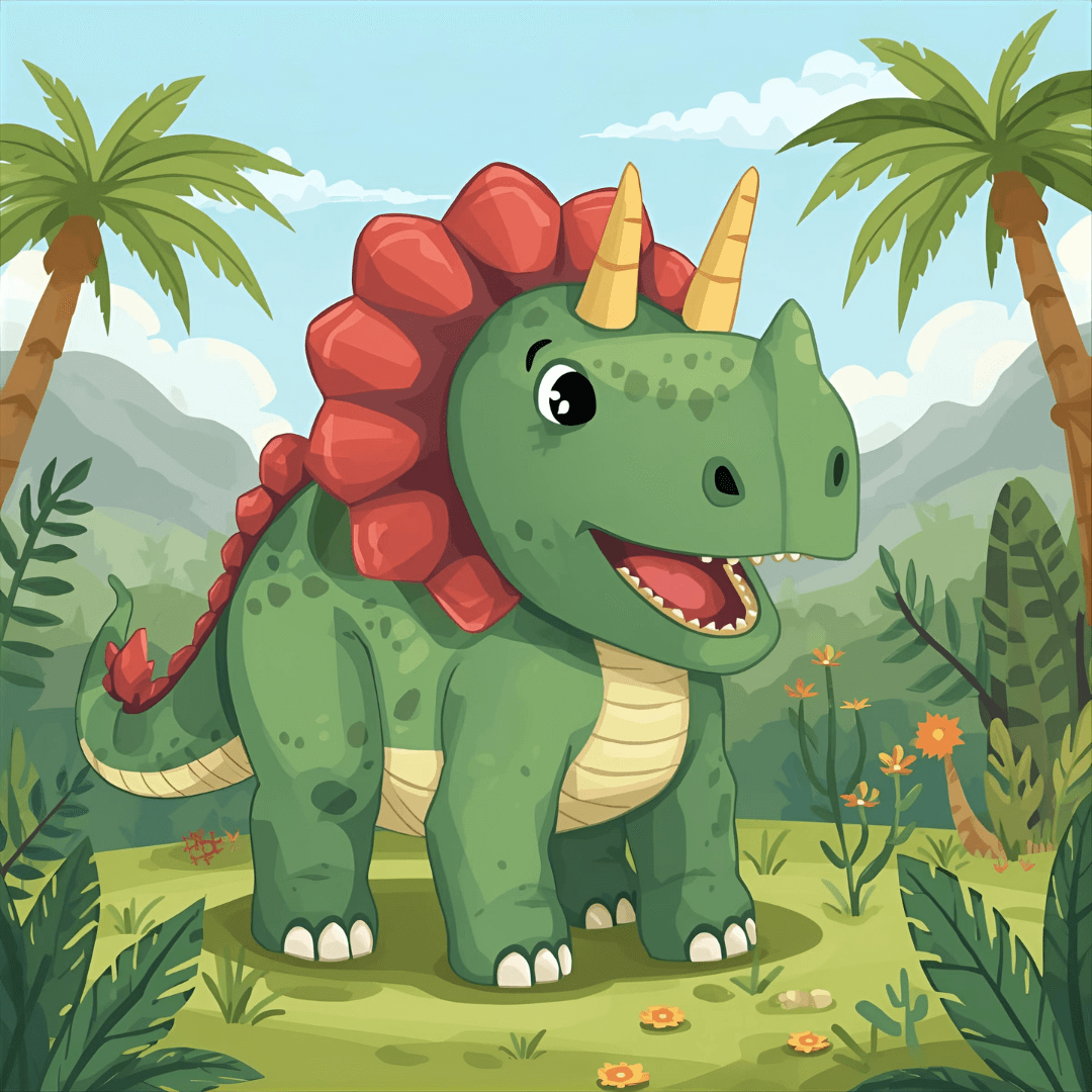 Kindergeschichte Dino Triceratops