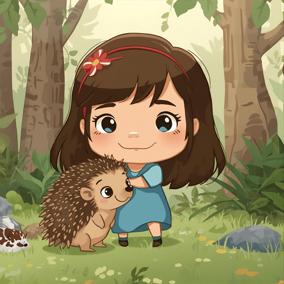 Kindergeschichte Mädchen mit Igel