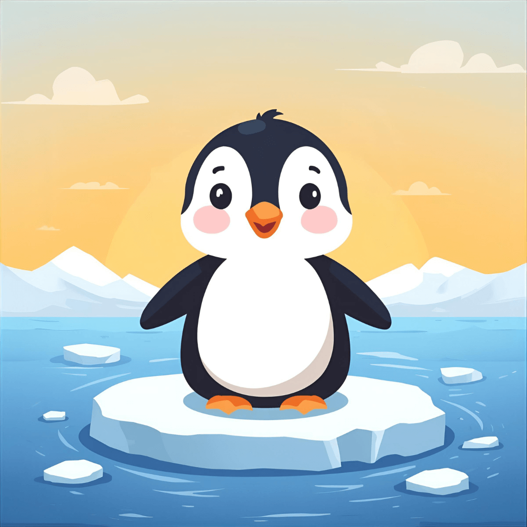 Kindergeschichte Pinguin