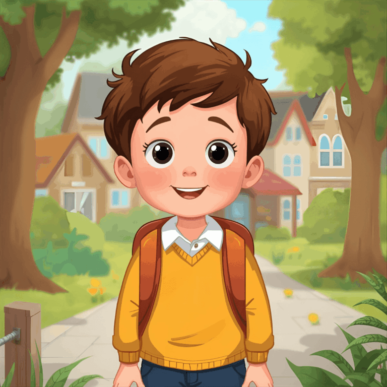 Kindergeschichte Schule Junge