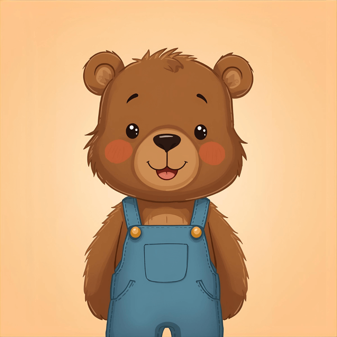 Kindergeschichte Bär mit Latzhose