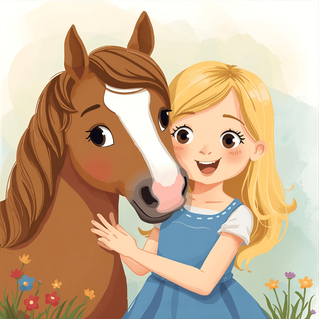 Kindergeschichte Pferd und Mädchen