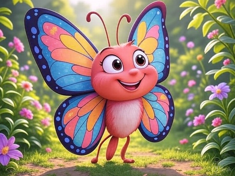 Kindergeschichte Frühling Schmetterling