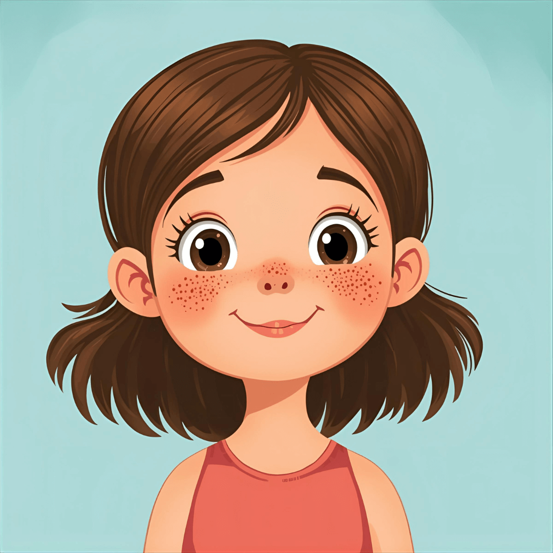 Kindergeschichte Mädchen mit Sommersprossen