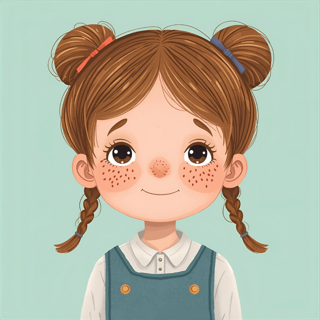 Kindergeschichte Mädchen mit Sommersprossen