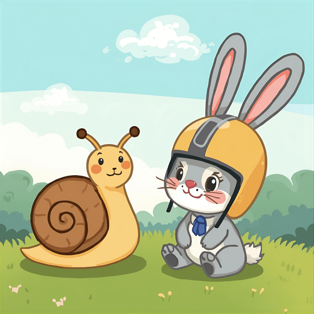 Kindergeschichte Hase und Schnecke
