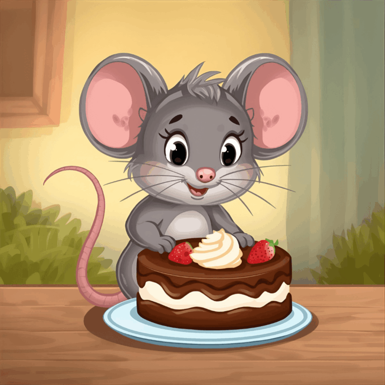 Kindergeschichte Maus und Kuchen