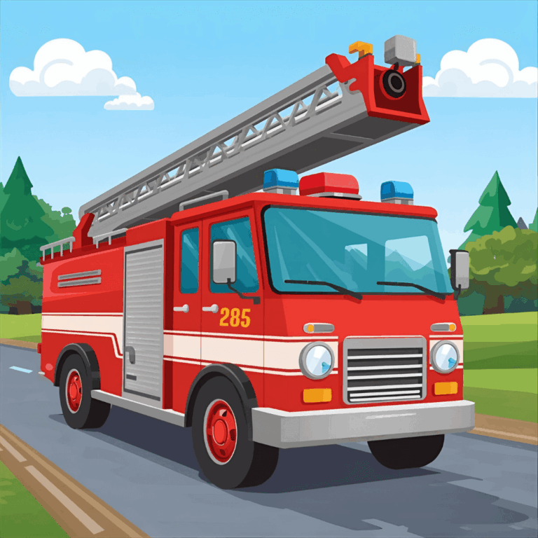Kindergeschichte Feuerwehrauto