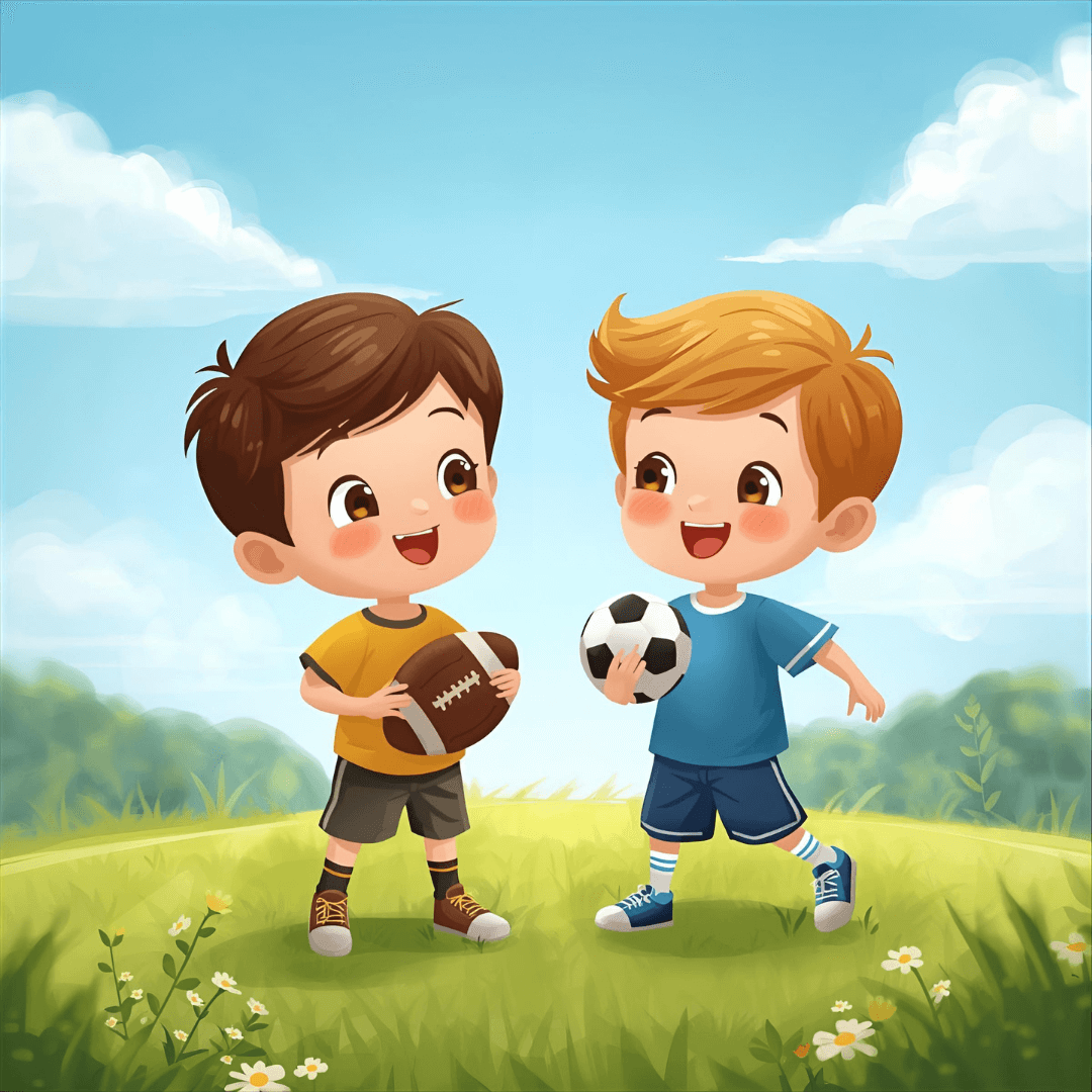 Kindergeschichte Zwei Jungs