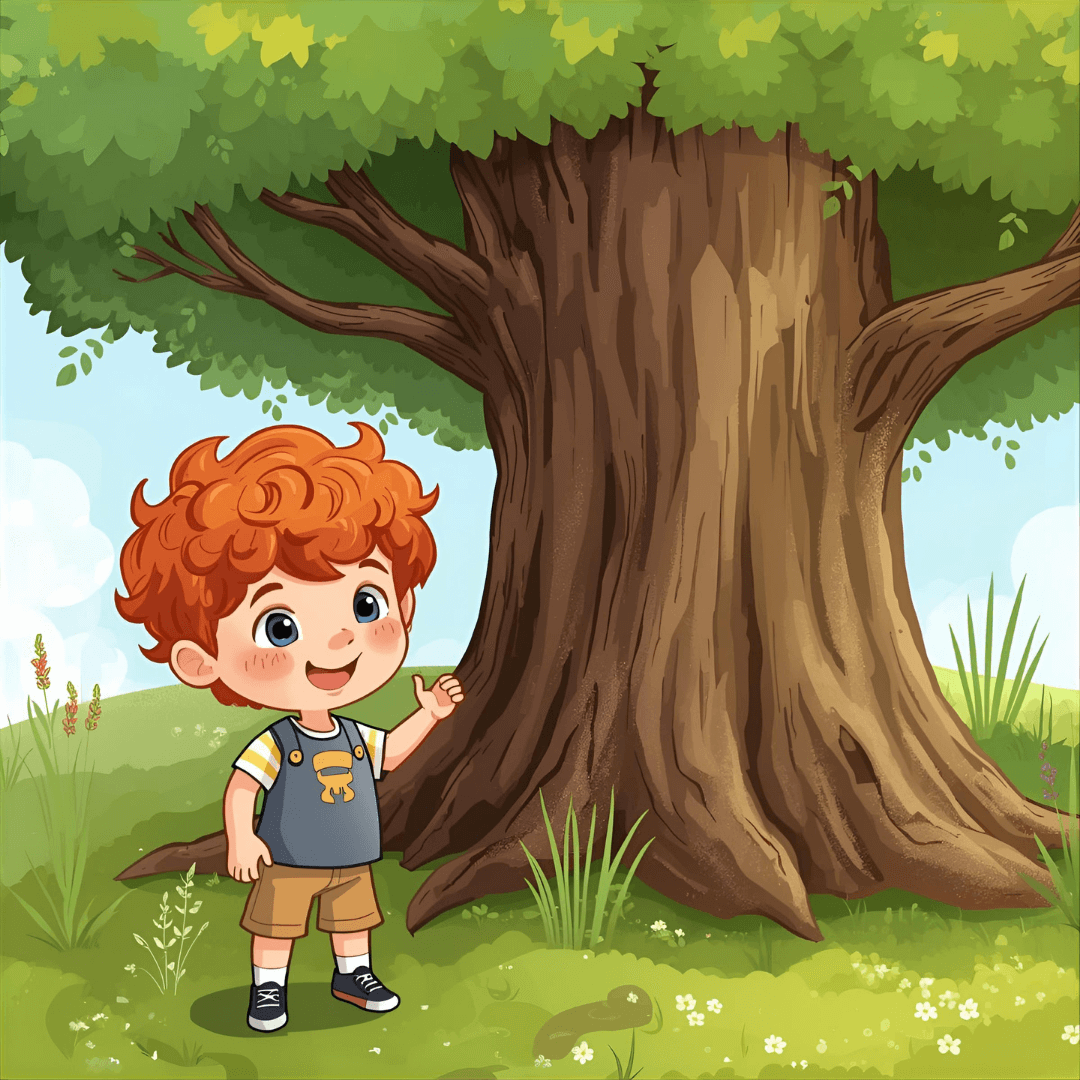 Kindergeschichte Junge und Baum