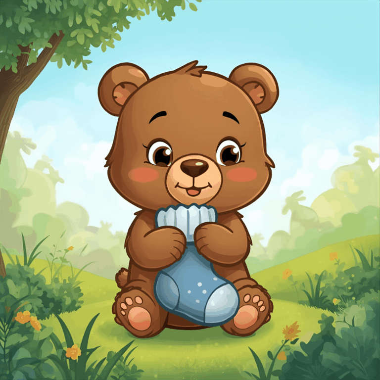 Kindergeschichte Bär und Socke