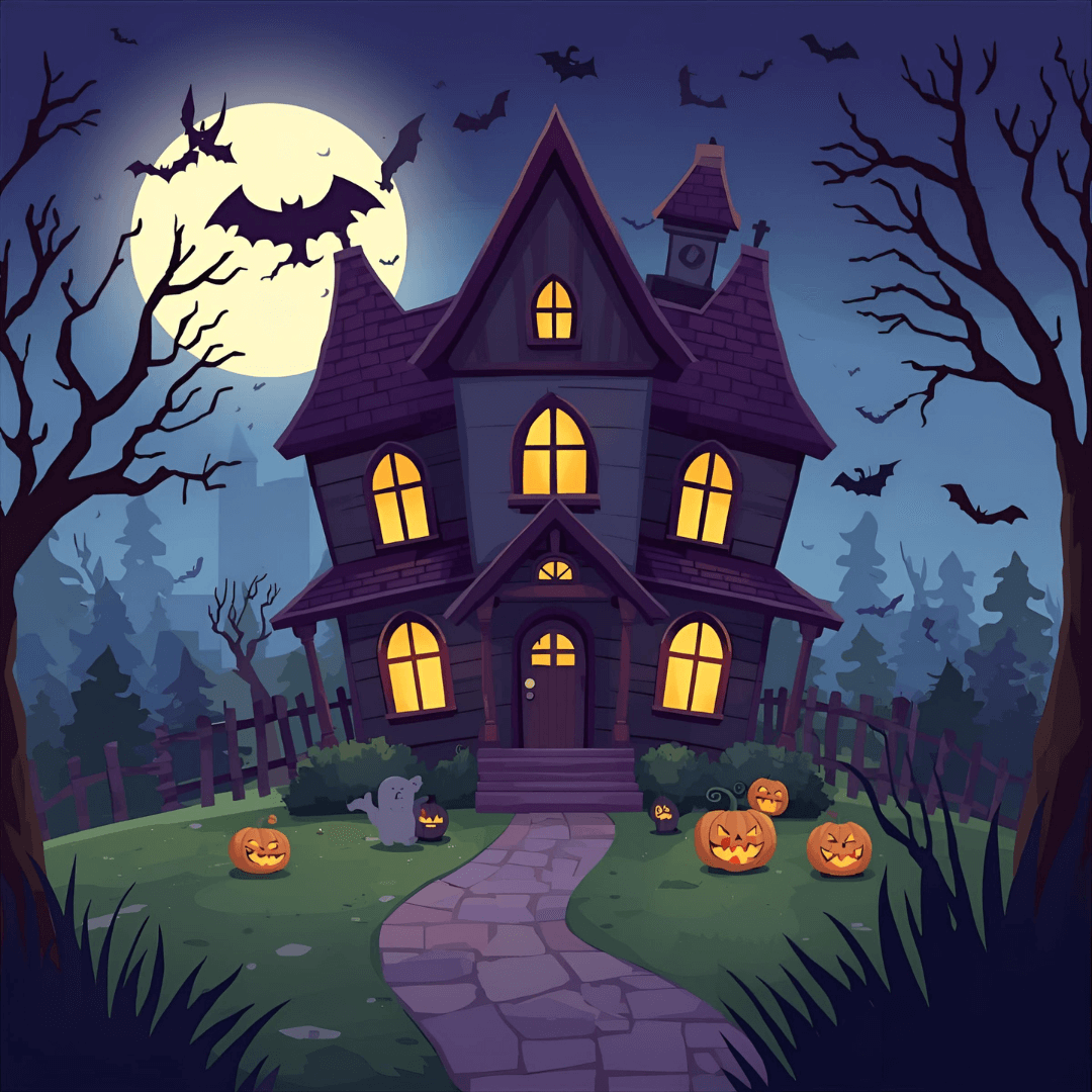 Kindergeschichte Halloween Gespensterschloss