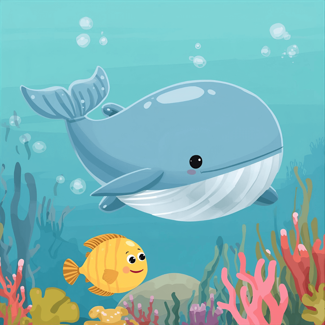 Kindergeschichte Wal und Fisch