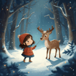 Kindergeschichte Weihnachten Mädchen und Rentier