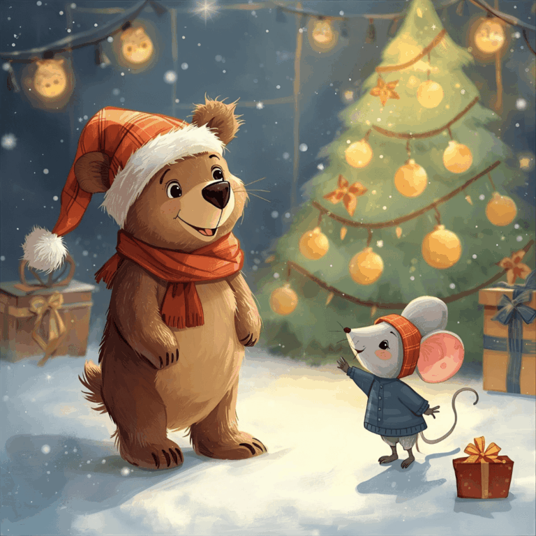 Kindergeschichte Weihnachten Bär und Maus