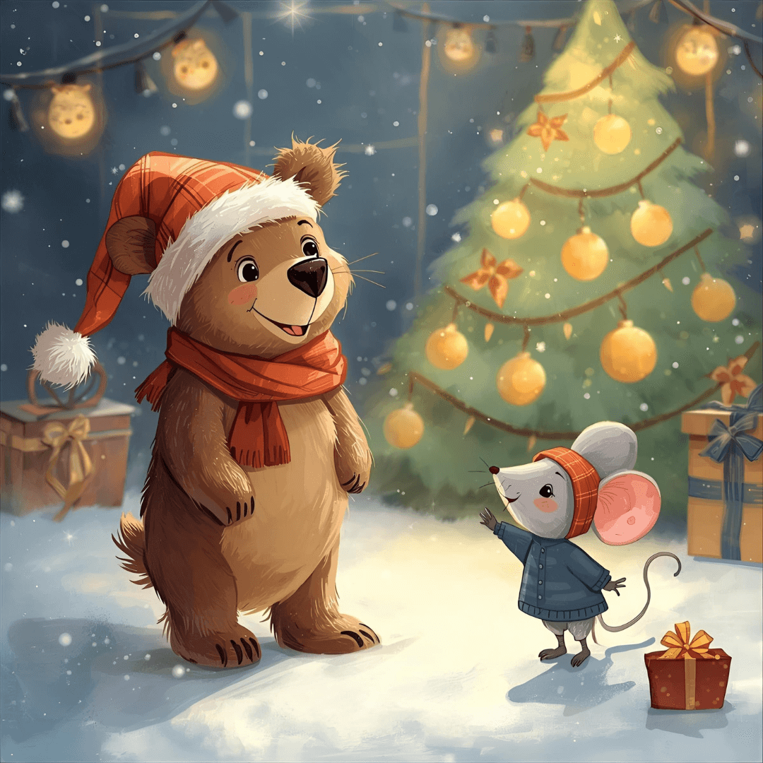 Kindergeschichte Weihnachten Bär und Maus