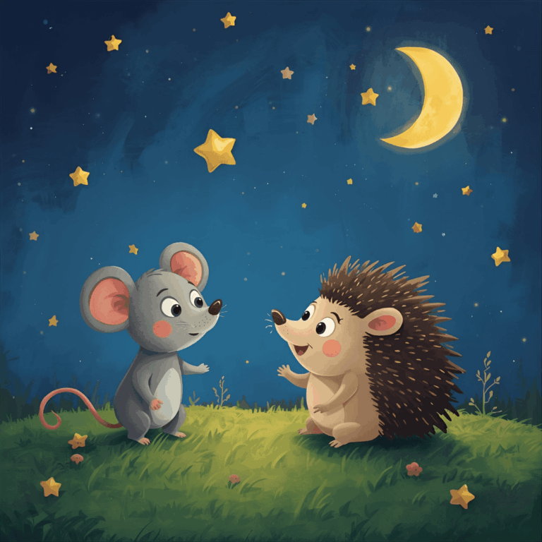 Gute Nacht Geschichte Maus und Igel
