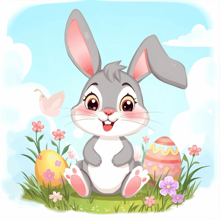 Ostergeschichte Hase und Ostereier