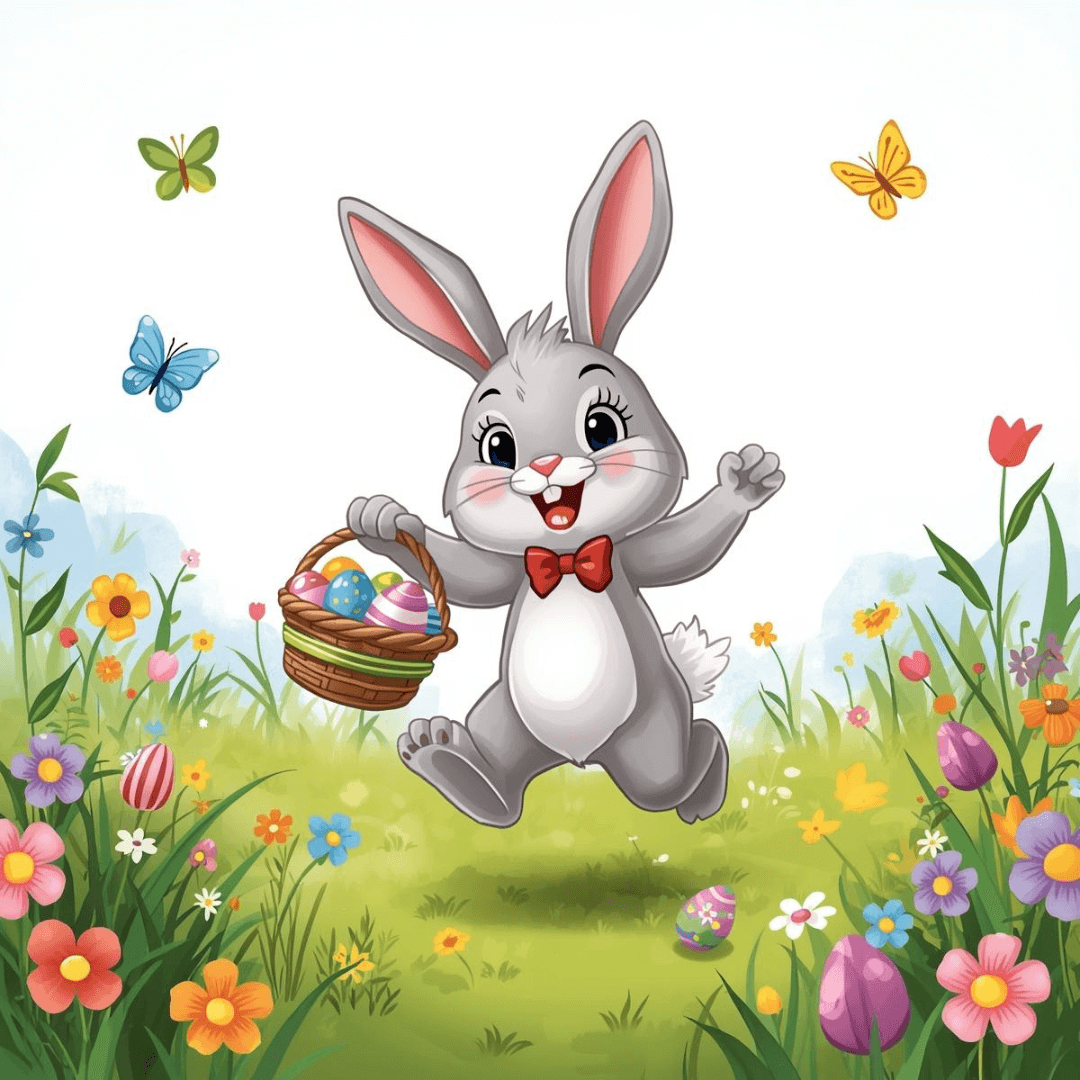 Ostergeschichte für Kinder Hase mit Osterei