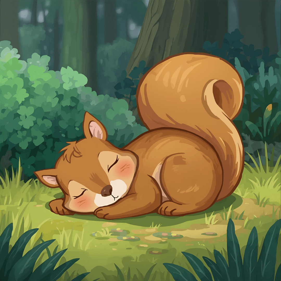 Lustige Kindergeschichte Eichhörnchen