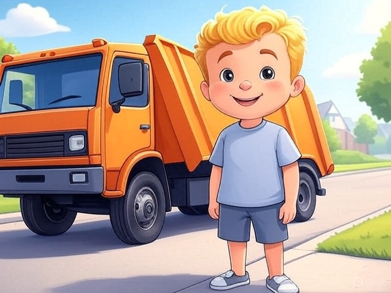 Kindergeschichte Müllauto