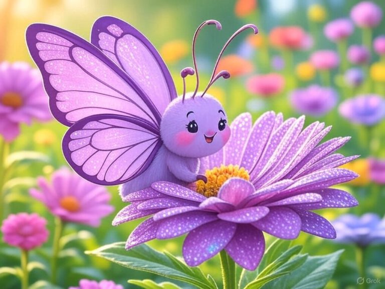 Kindergeschichte Muttertag Blume und Schmetterling