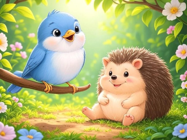 Kindergeschichte Muttertag Igel und Vögelchen